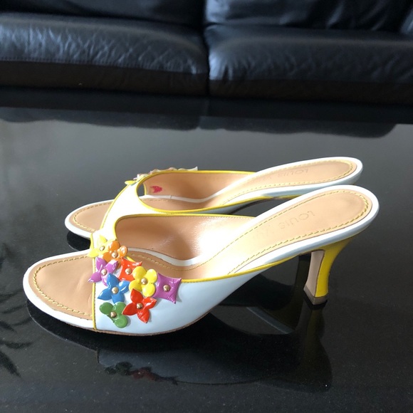 Authentic Louis Vuitton monogram floral mules - Picture 8 of 10